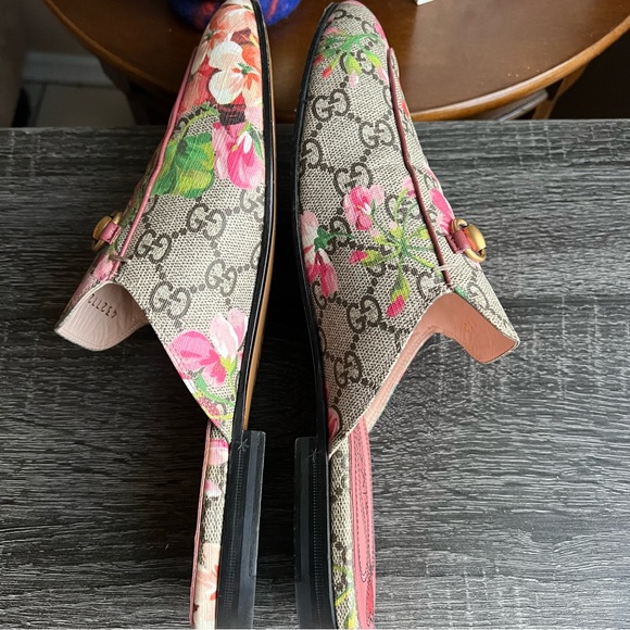 Gucci Princetown Bloom Floral Horsebit Slide Mules EU39 - Picture 7 of 12